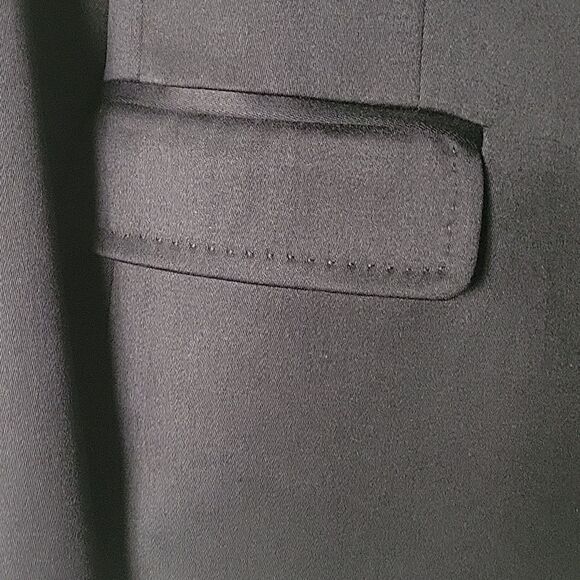 NEW J Crew SZ 2 Wool Black Blazer Jacket Academia Office Preppy VTG Y2K Tuxedo - Picture 6 of 15